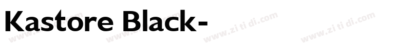Kastore Black字体转换